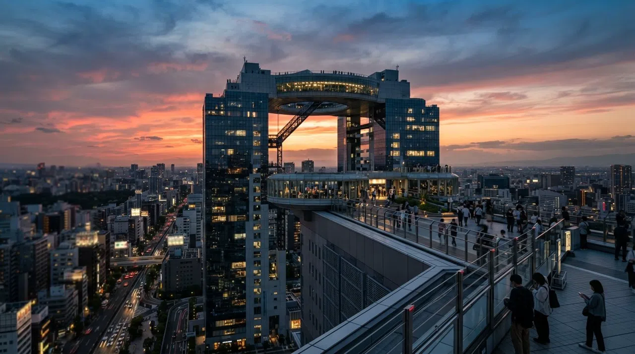 Umeda (Kita), Osaka: el norte vertical de la ciudad